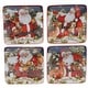 preview thumbnail 1 of 4, Certified International Magic Of Christmas Santa 6-inch Canape/Luncheon Plates (Set of 4)