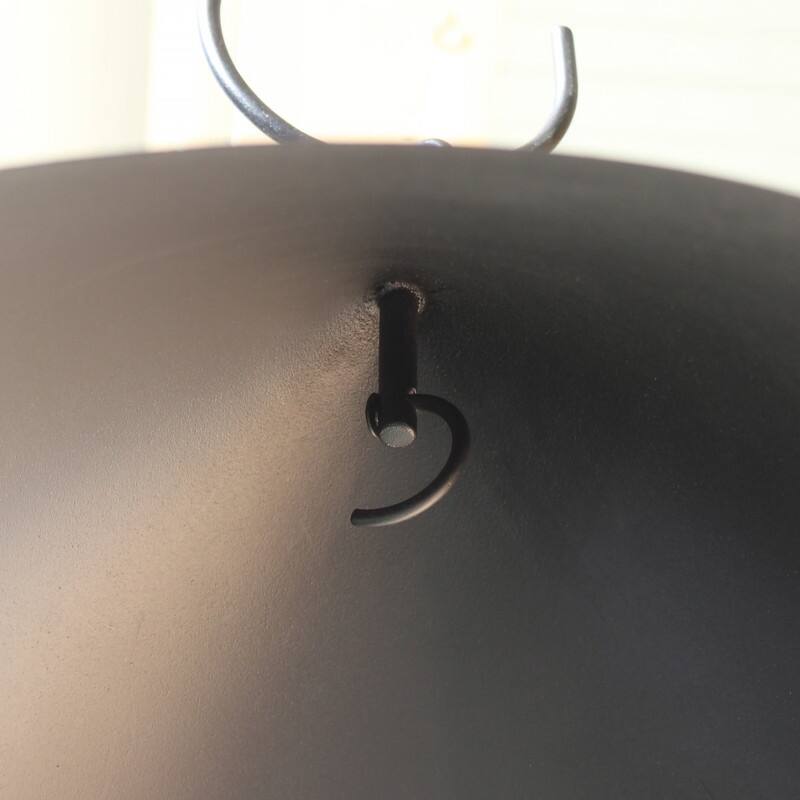 Achla Designs Hanging Squirrel Deflector, 18 Inch Diameter, Black Powder Coat Finish