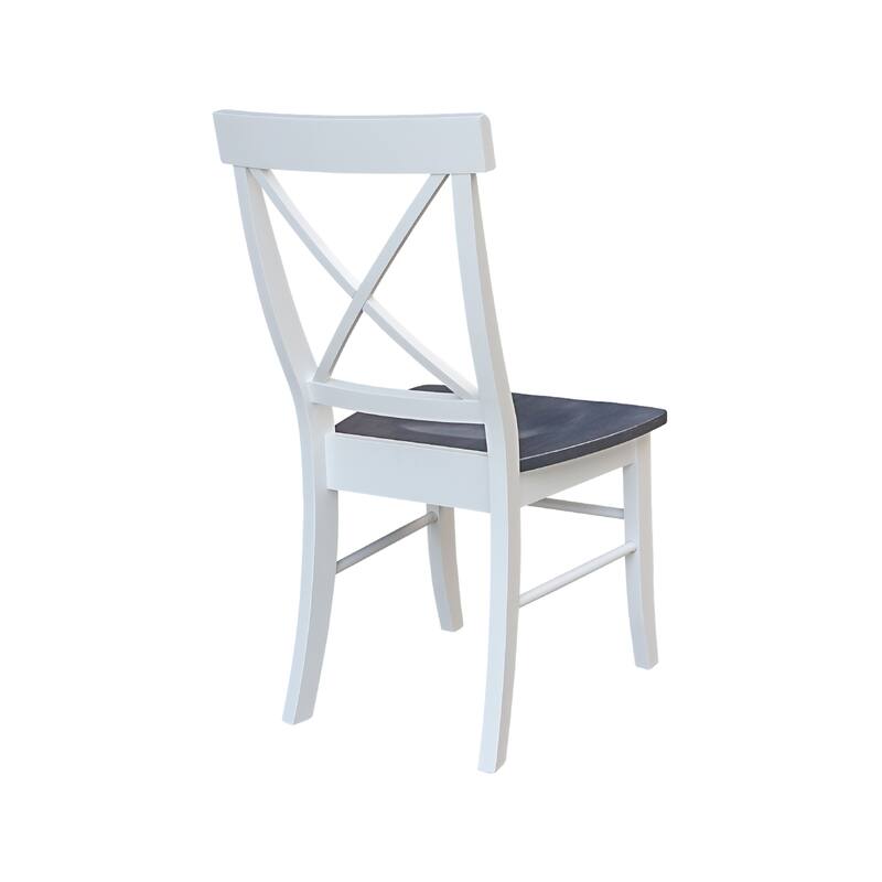 Set of Two X-Back Dining Chairs