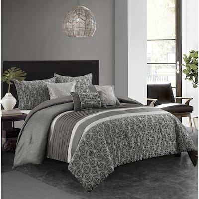 Nanshing Bryan 6 Piece Glam Geometric Comforter Set