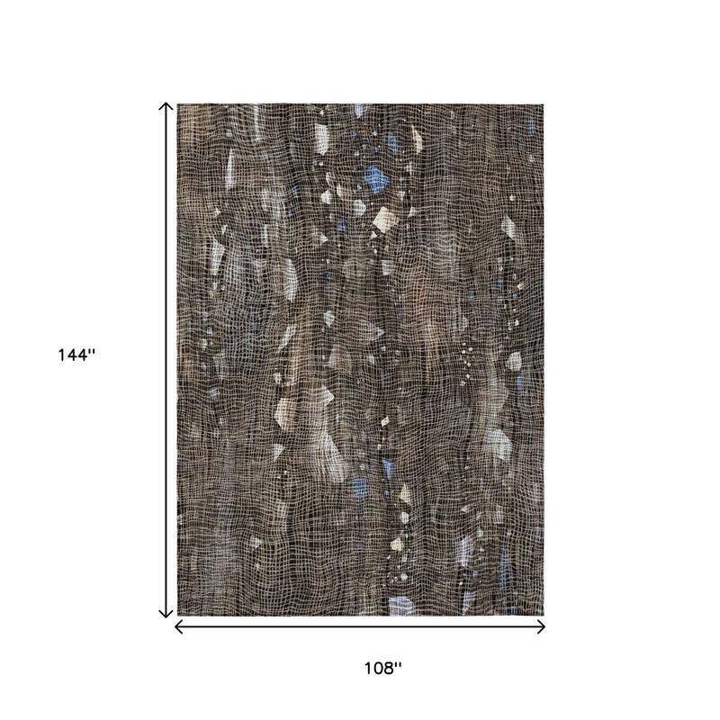 HomeRoots Abstract Transitional Rectangle Outdoor Rug