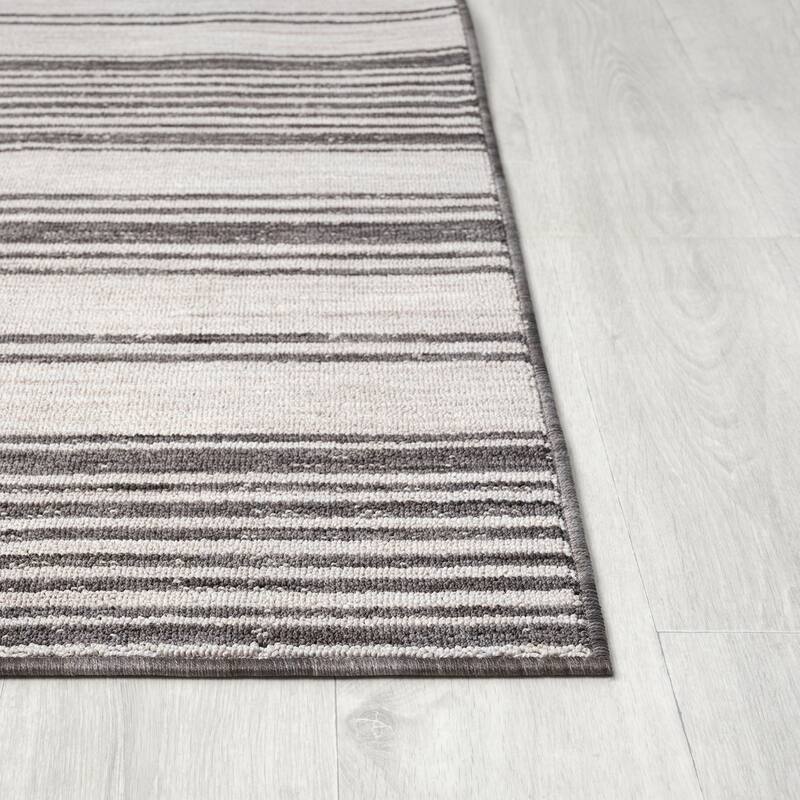 Wron Contemporary Striped Indoor/Outdoor Area Rug by Sevita