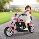 preview thumbnail 1 of 7, 3-Wheel Electric Ride On Toy with Foot Pedal & Horn & Headlight