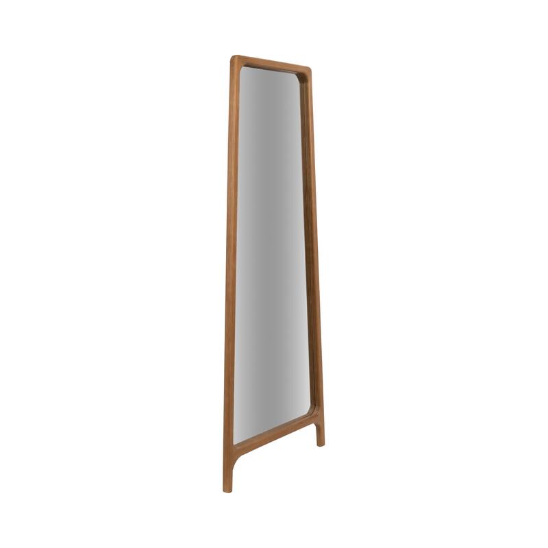 Sagebrook Home Pine Wood Frame Floor Mirror, 28x71 Inches, Natural, Ideal MDF and Mirror Craftsmanship - 28" x 1" x 71"