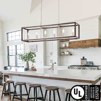 Allegray Kitchen Island Pendant Lights Linear Chandelier -UL Certified