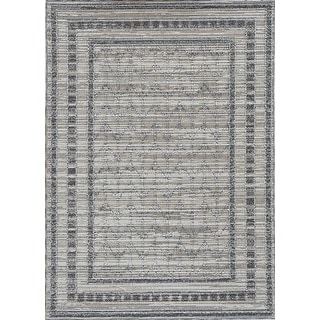 8'X11' Oatmeal Ivory Hand Hooked Uv Treated Bordered Indoor Outdoor Area Rug 8'X11' Oatmeal Ivory Hand Hooked Uv Treated Bordered Indoor Outdoor Area Rug