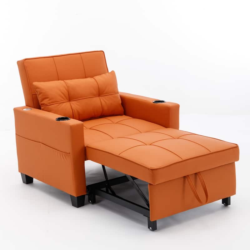 3in1 Sofa Bed Chair, Convertible Sleeper Chair Bed,Adjust Backrest