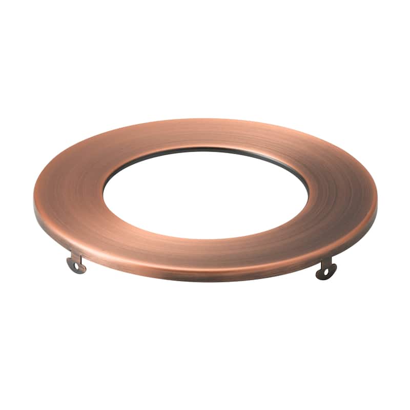 Kichler Direct-to-Ceiling Slim Decorative Trim 4 inch Round Antique Copper