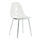 preview thumbnail 18 of 37, Modern Minimalist Transparent Dining Chairs Set of 4/6