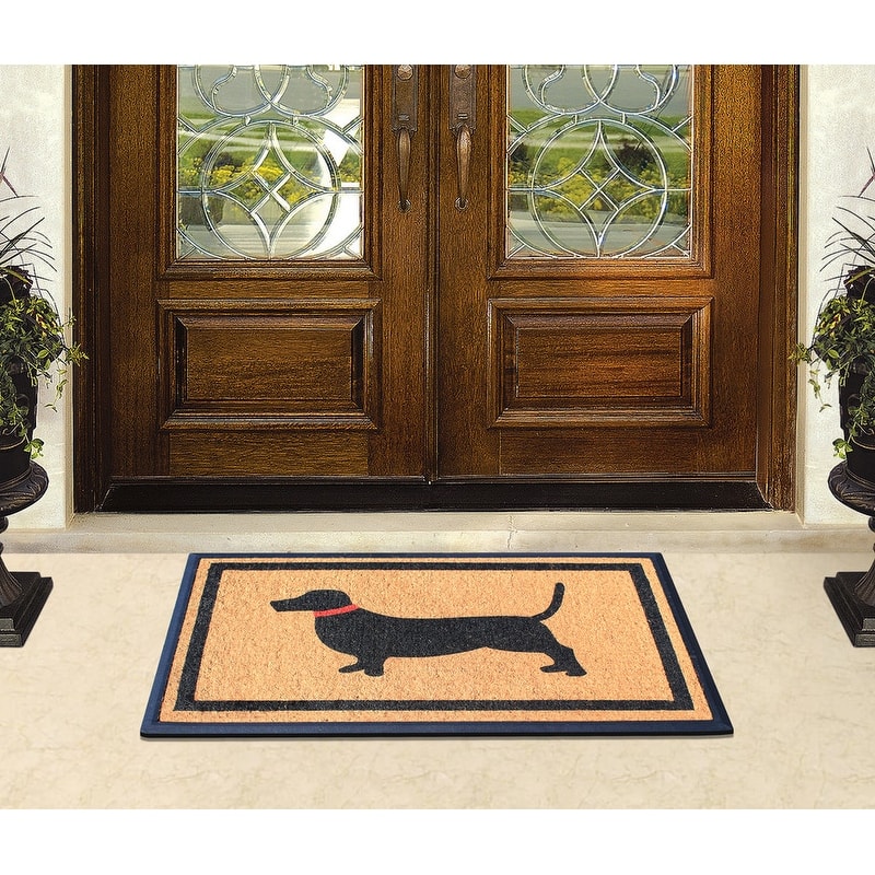 A1HC Rubber and Coir Heavy Duty Non-Slip Tapered Edge Doormat