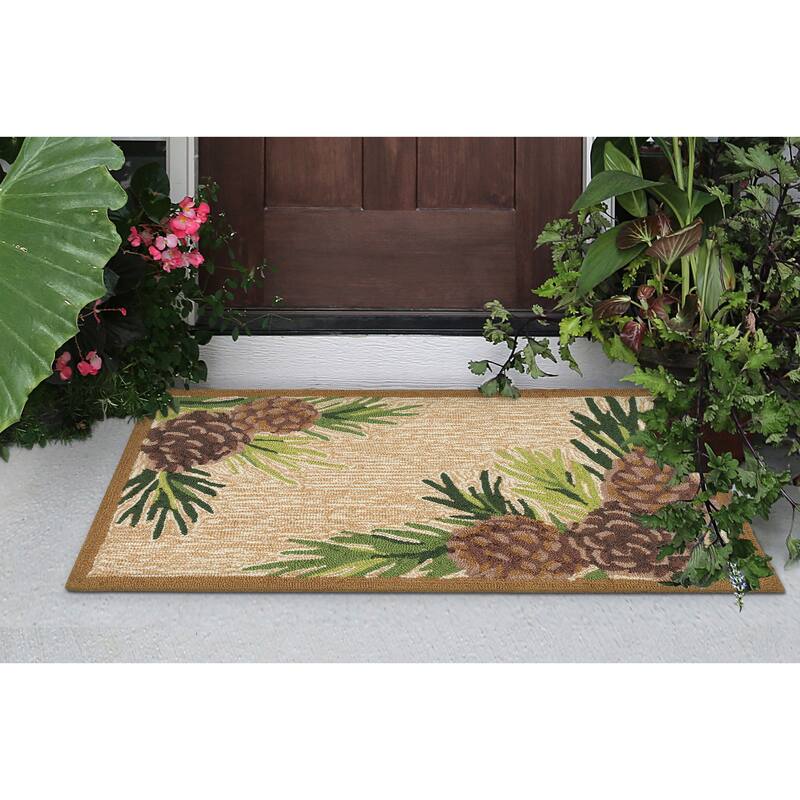 Liora Manne Ravella Forest Border Indoor/Outdoor Rug
