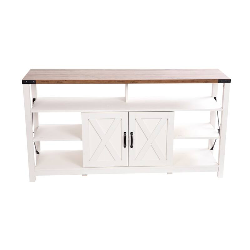 TV Stand for up to 60" TV's with Adjustable Shelf and Storage