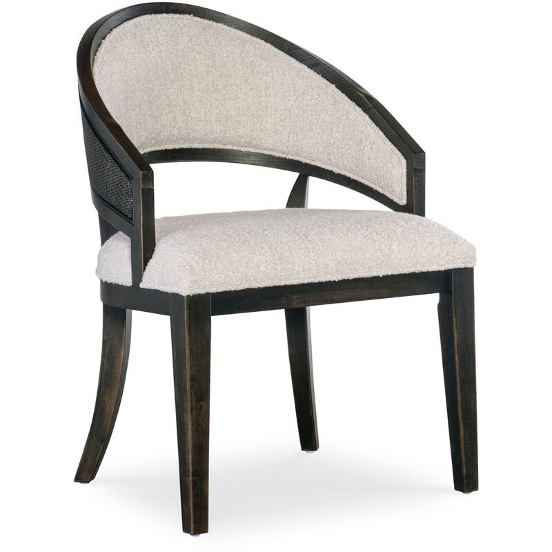 Hooker Furniture 6950-75400-99 Retreat 24" Wide Wood Framed Cotton and - Black Sand