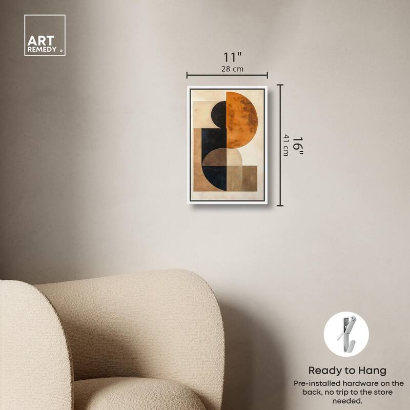 Divided Circle II Canvas by Art Remedy