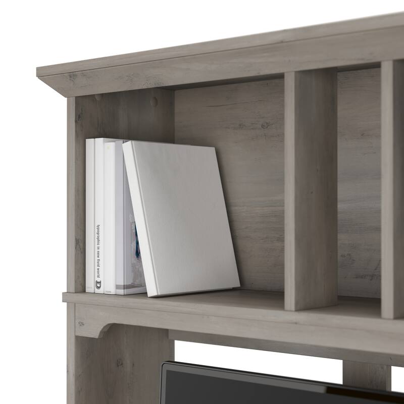 Bush Furniture Salinas Small Computer Desk with Storage Hutch