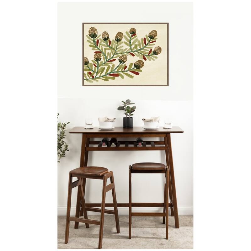 Kate and Laurel Natures Charm No. 2 by Nikita Jariwala Framed Canvas Wall Art Print