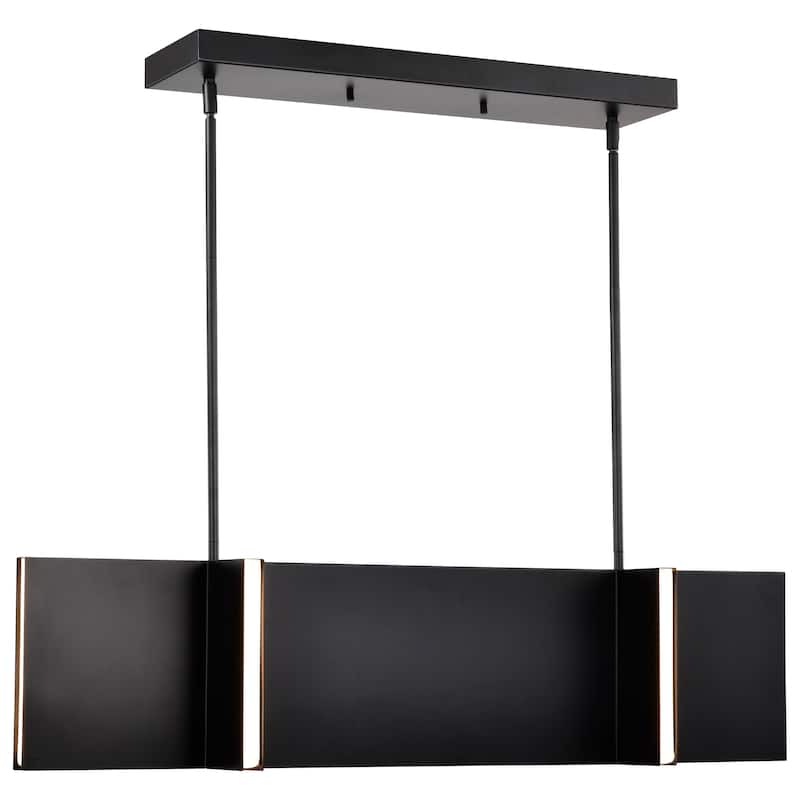 Blaine 38 Inch LED Island Pendant Matte Black Acrylic Lens - Matte Black