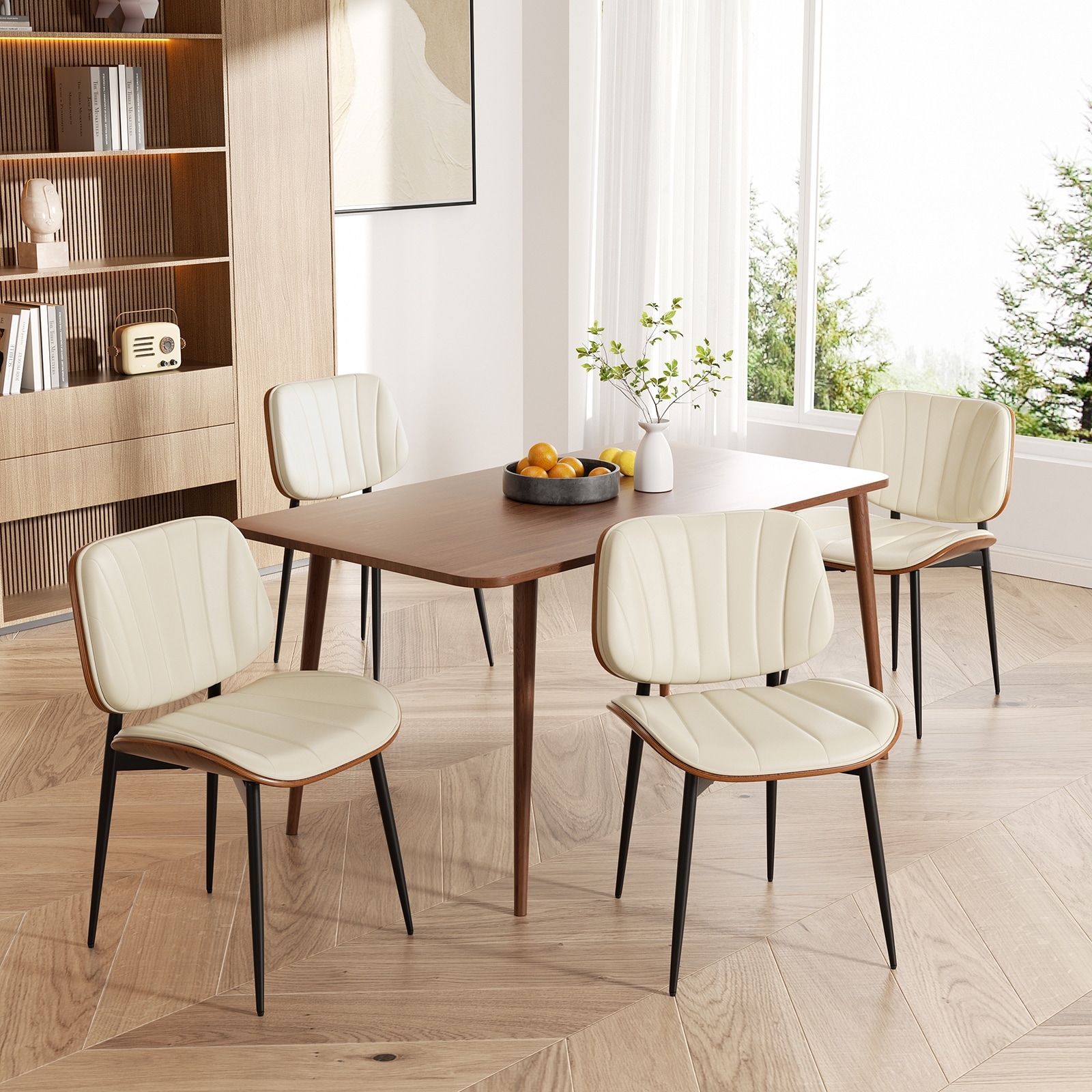 Dining Chairs Set of 4, Mid Century Modern Dining Room Chair - N/A