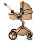 preview thumbnail 4 of 11, Hot Mom Stylish Baby Stroller: F22 Height-Adjustable Seat and Reclining Baby Carriage