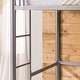 preview thumbnail 4 of 9, Walker Edison Abner Silver Metal Deluxe Twin Loft Bed