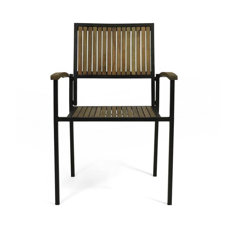 Industrial Chic Dining Chairs Set of 2