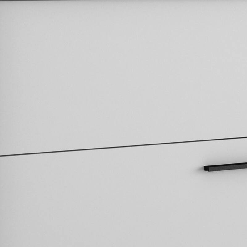 HomeRoots 40" Off White Wood Floating Bathroom Vanity With White Sink And Two Drawers - 40.00 in. x 24.60 in. x 21.60 in.