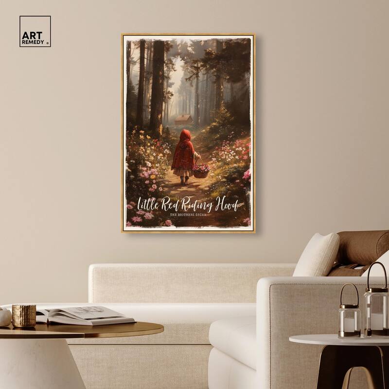 Classic Red Riding Hood Canvas by Art Remedy