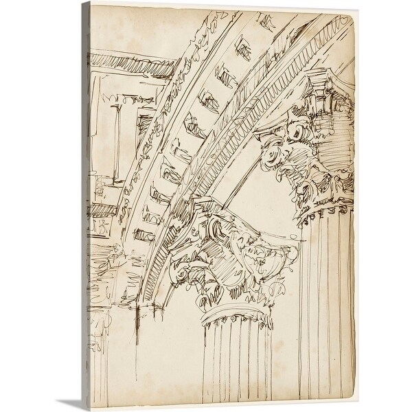 Ethan Harper Solid-Faced Canvas Print entitled Architects Sketchbook IV