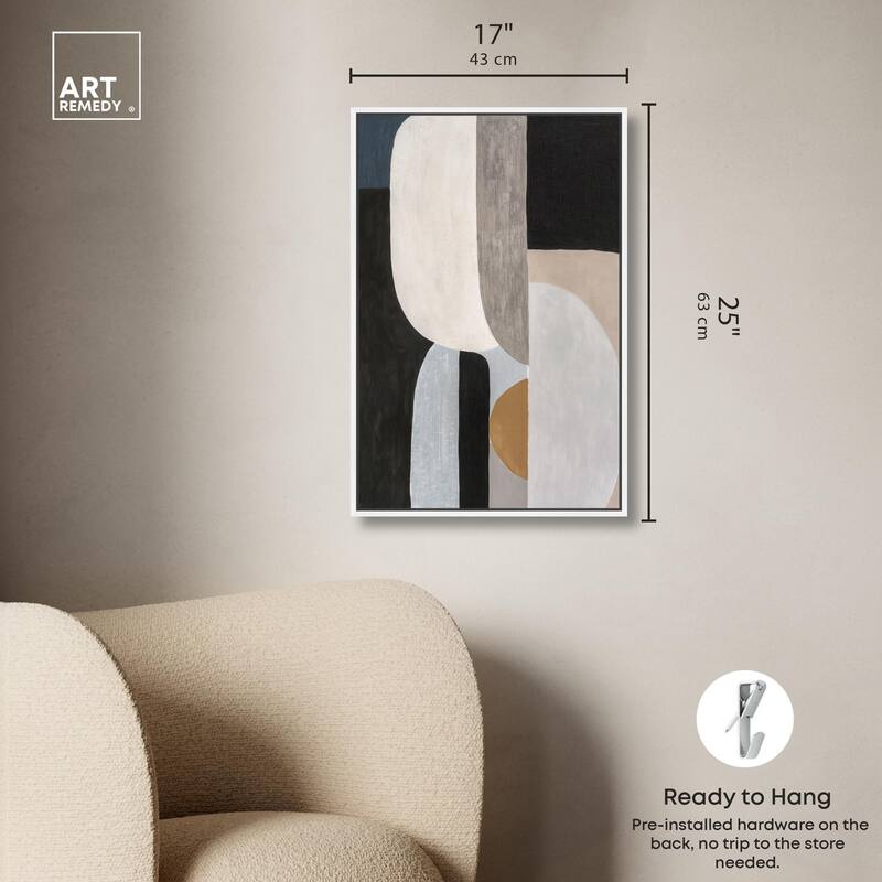 Interlocking Segments II Canvas by Art Remedy