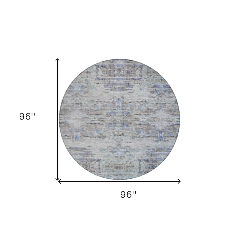 HomeRoots Abstract Transitional Rectangle Outdoor Rug