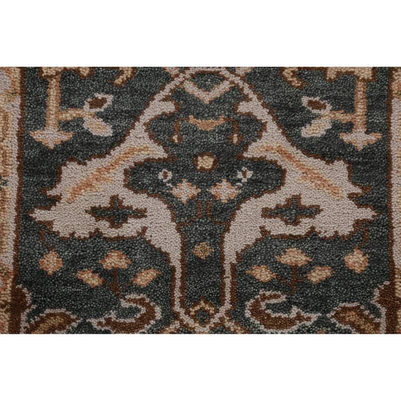 All-Over Oushak Oriental Runner Rug Handmade Wool Carpet - 2'9" x 8'4"