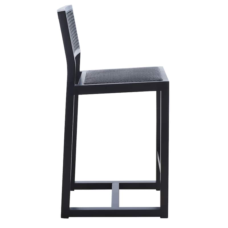 SAFAVIEH Dossie Rattan Counter Stool - 16" W x 19" D x 37" H - 16Wx19Dx37H