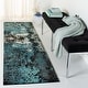 preview thumbnail 23 of 42, SAFAVIEH Glacier Liliana Watercolor Modern Abstract Rug 2'3" x 10' Runner - Blue/Multi - Runner