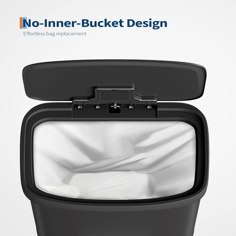 21 Gallon / 80 Liter Stainless Steel Trash Can,For Office, Bathroom, Dining Room