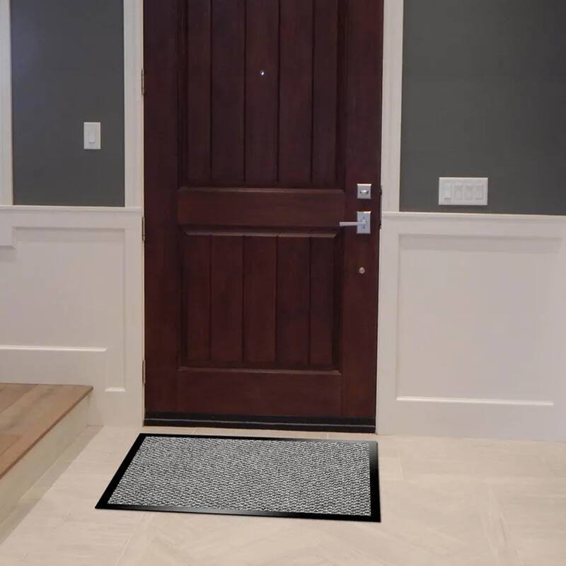 Lisa Heavy-Duty Non-Slip Rubber Door Mat for High Traffic Areas