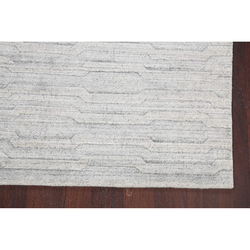 Geometric Contemporary Moroccan Oriental Area Rug Wool Hand-knotted - 4'11" x 7'9"