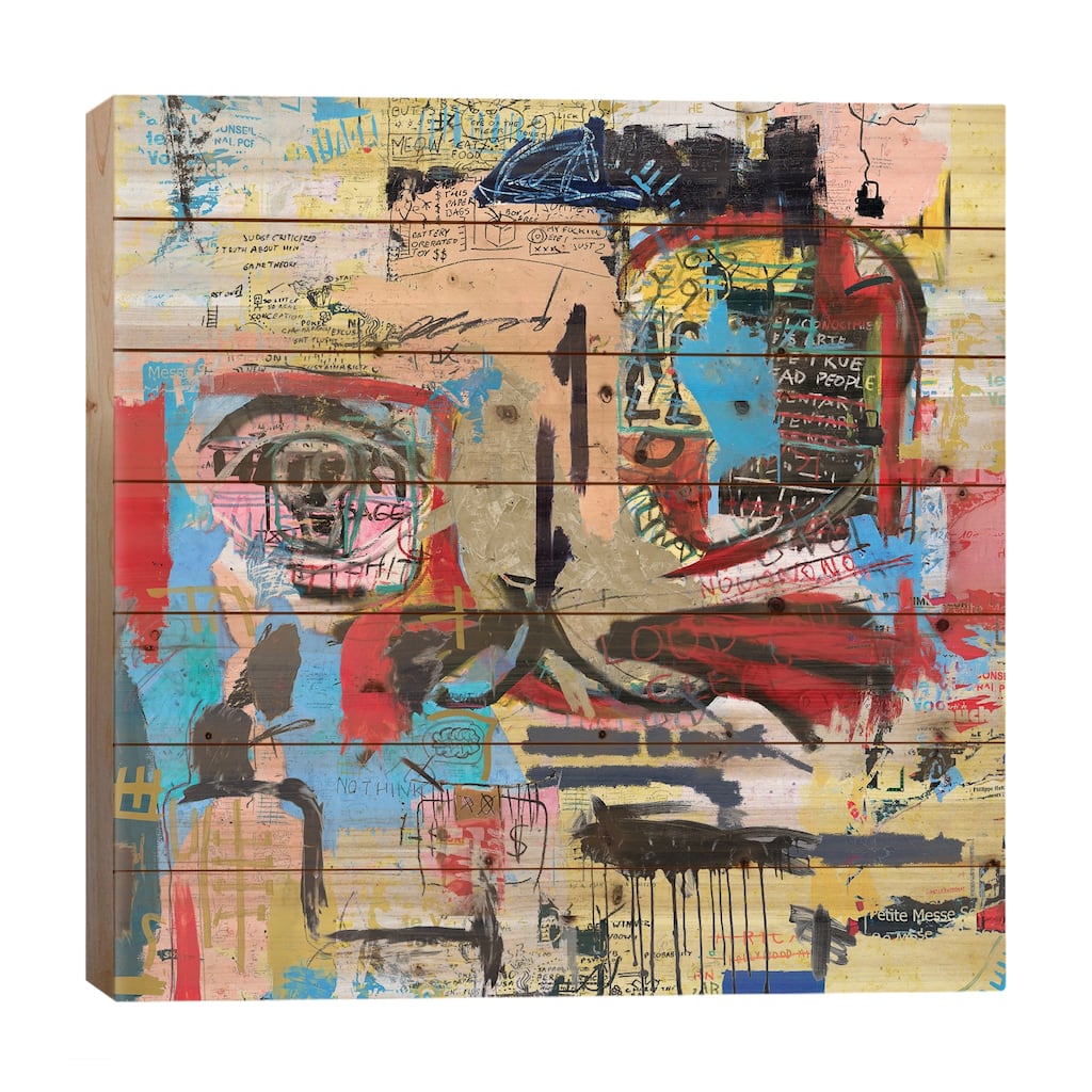 Cat Behavior Print On Wood by PinkPankPunk - Multi-Color