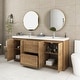 preview thumbnail 42 of 85, Floating Bathroom Vanity with Integrated Resin Top