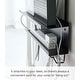 preview thumbnail 5 of 12, Yamazaki Home Under-Desk Cable and Router Storage Rack, Steel - L 4.53 x W 15.75 x H 16.93 inches