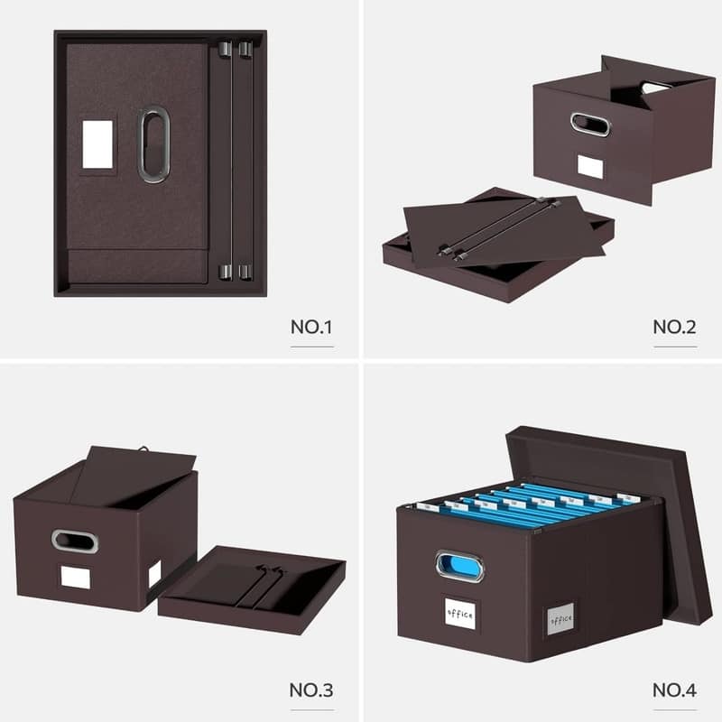 Collapsible Portable Filing Boxes for Faux Leather Bed Bath & Beyond