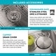 preview thumbnail 58 of 136, KRAUS Kore Workstation Drop-In Stainless Steel Kitchen Sink