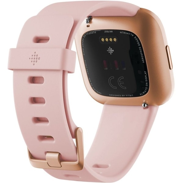 fitbit versa black aluminum smartwatch