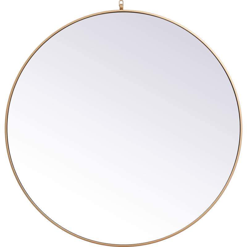 Elegant Lighting Eternity 45" Diameter Circular Beveled Metal Framed - Brass