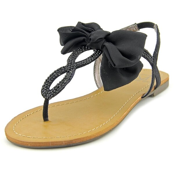 Material Girl Sandra Women Open Toe Canvas Thong Sandal