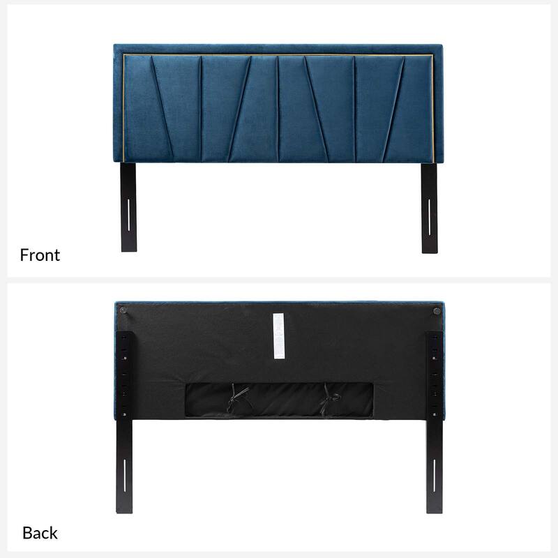 Eberhard Upholstered Tufted Contemporary Adjustable Wall-Mounted Headboard By HULALA HOME