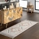 preview thumbnail 16 of 15, Nuloom Acacia Raised Diamond Tasseled Area Rug 2' 6" x 6' - Multicolor