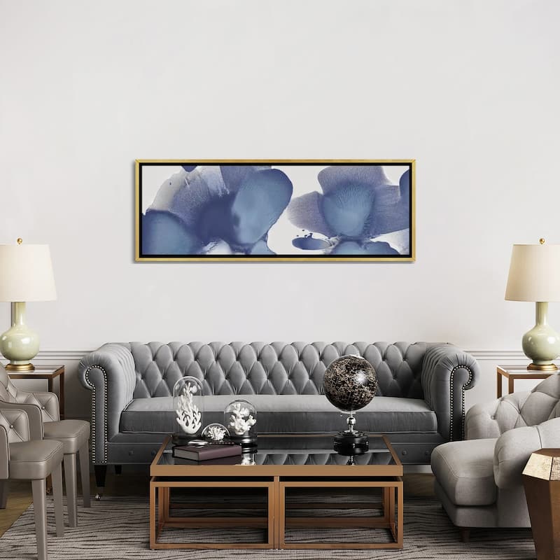 iCanvas "Animate Indigo I" by Hannah Carlson Framed Canvas Print
