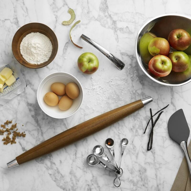 Nambe Curvo Stainless Steel Spatula Bowl Scraper - 12 inch