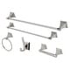 preview thumbnail 3 of 9, Kingston Brass Monarch 5-Piece Bathroom Accessory Set Polished Nickel