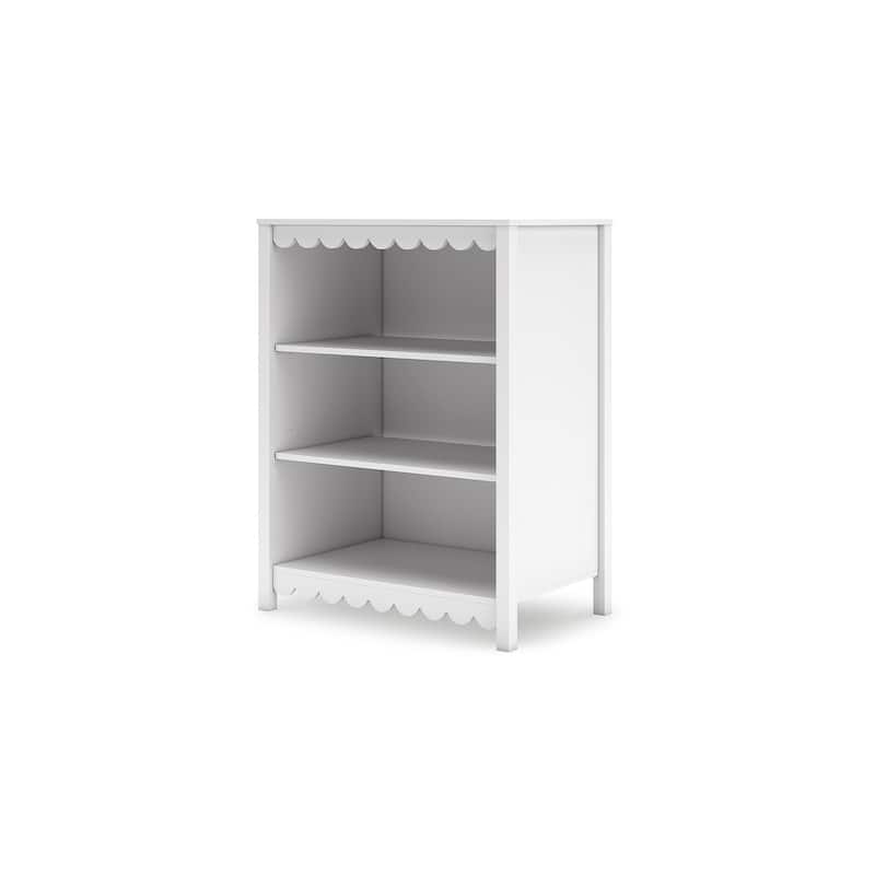 Signature Design by Ashley Hallityn White Bookcase - 31.61" W x 19.84" D x 41.14" H